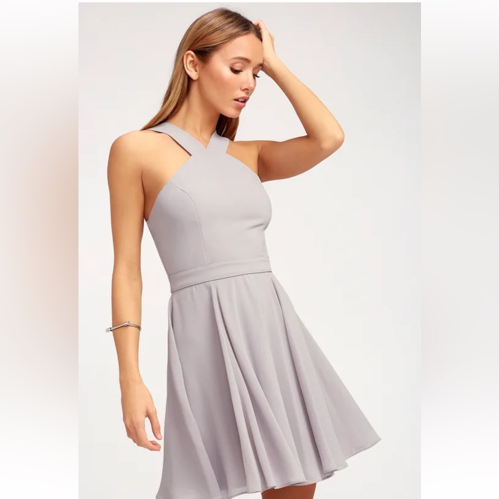 Lulus halter skater dress